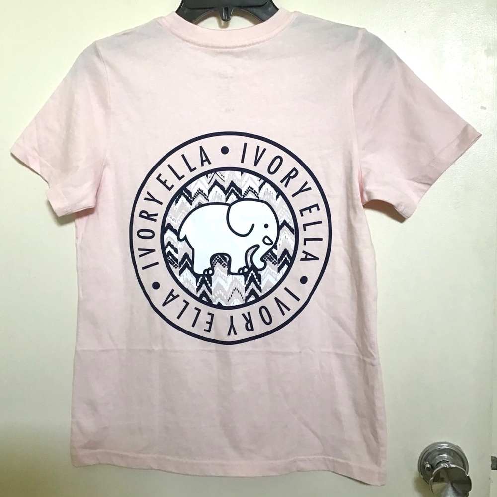 Ivory Ella Pink Logo T-shirt